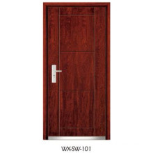 High-Quality Steel Wooden Door (WX-SW-101)